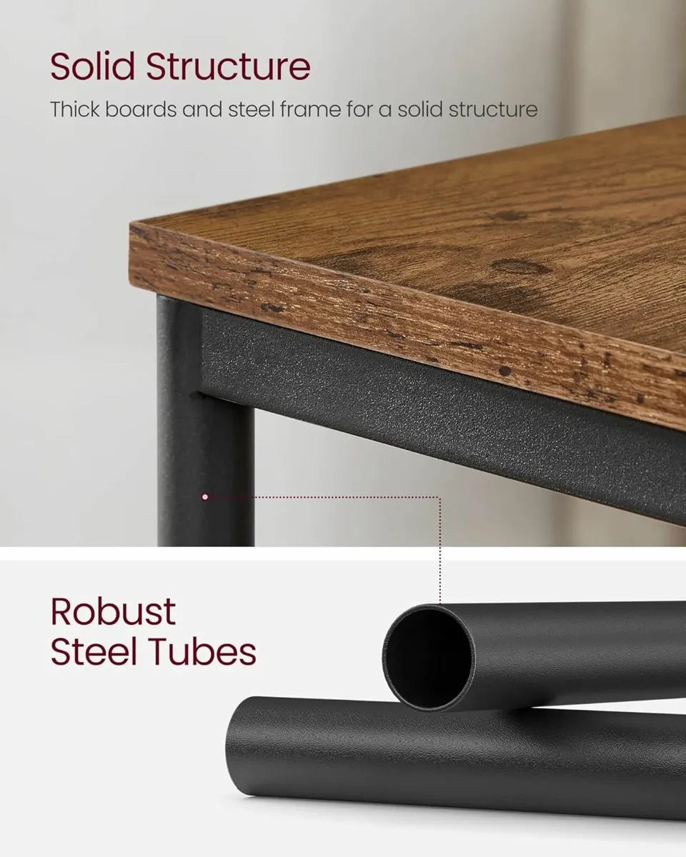 Set of 2, Side Tables 2-Tier Sofa Side Bedside - Image 4