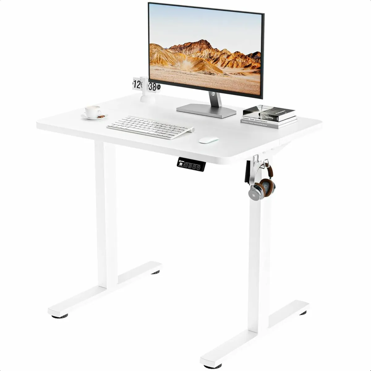 Electric Adjustable Standing Office Desk 80x60cm - Image 3