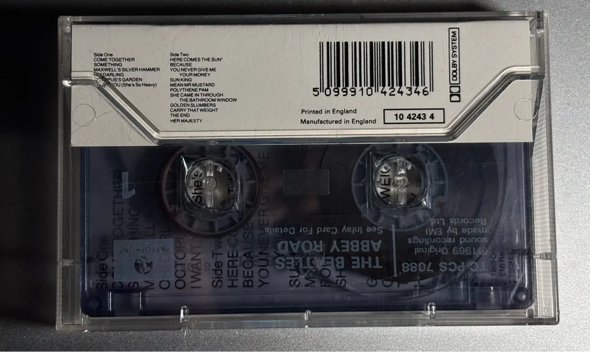 Beatles Abbey Road cassette - Image 2