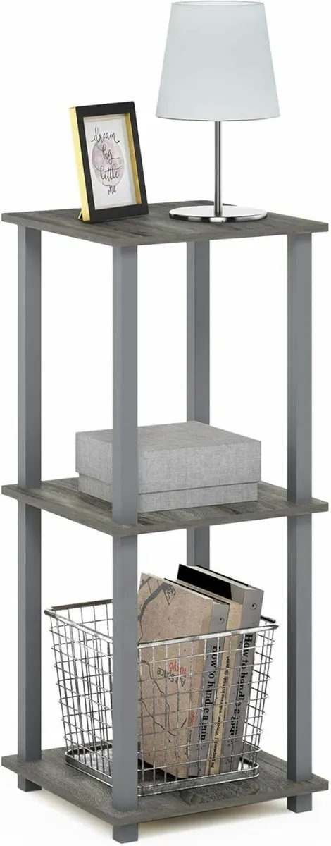 Side Table Set of 2, 2-Tier End Table, Nightstand - Image 2