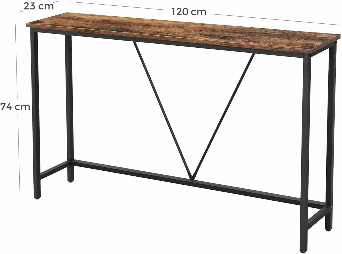 Console Table for Hallway, Slim Sofa Table - Image 4