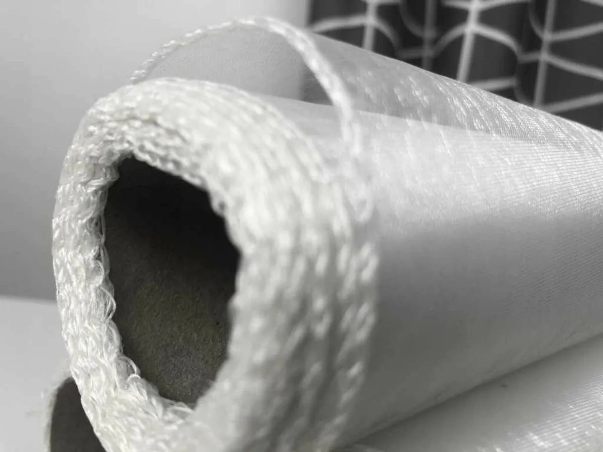 Tulle Roll ,fabric ribbon white - Image 1