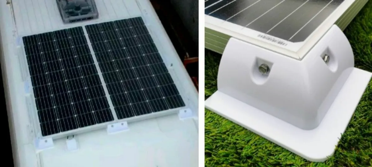 Brackets for boat or barge solar panels - Image 1