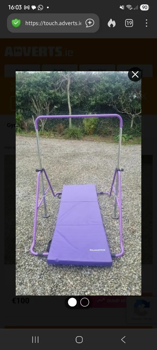 Gymnastic bar and mat - Image 2