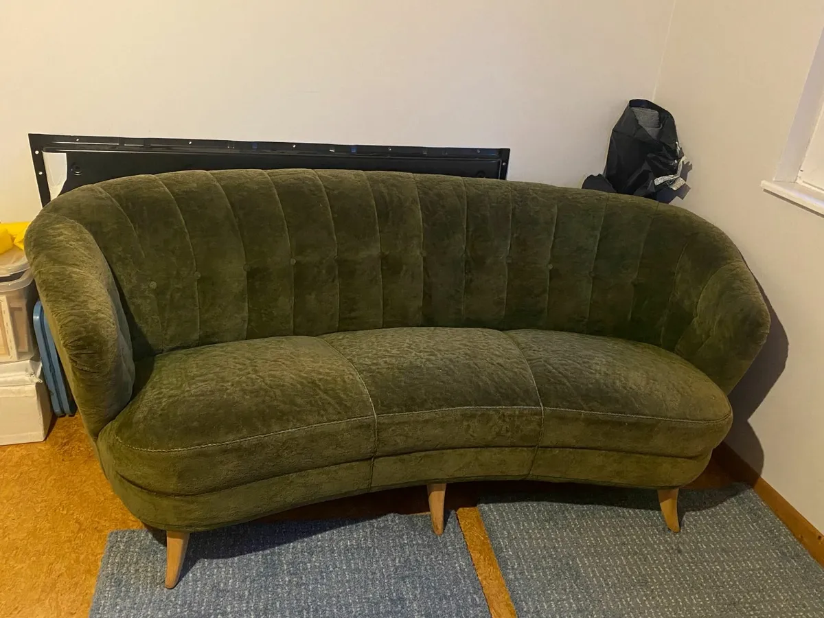 Vintage 3 seater sofa - Image 2