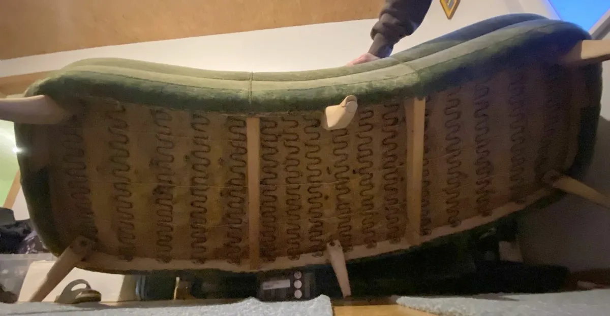 Vintage 3 seater sofa - Image 3