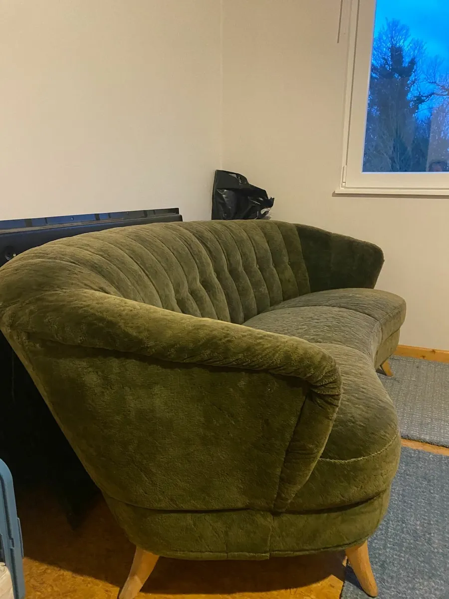 Vintage 3 seater sofa - Image 4