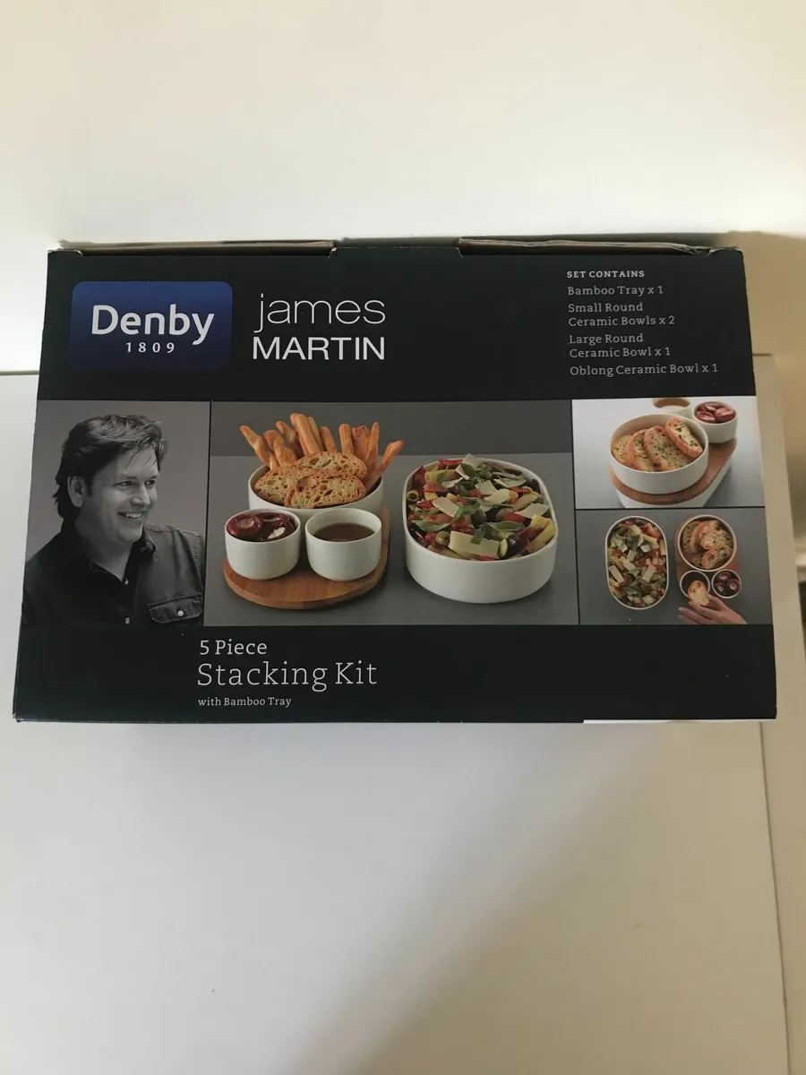 James Martin 5-piece stacking serving set - Image 1