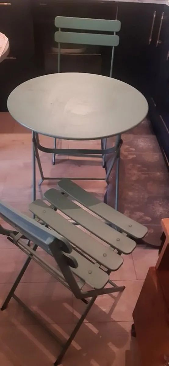 Garden Set Bistro set Table plus 2 chairs - Image 2