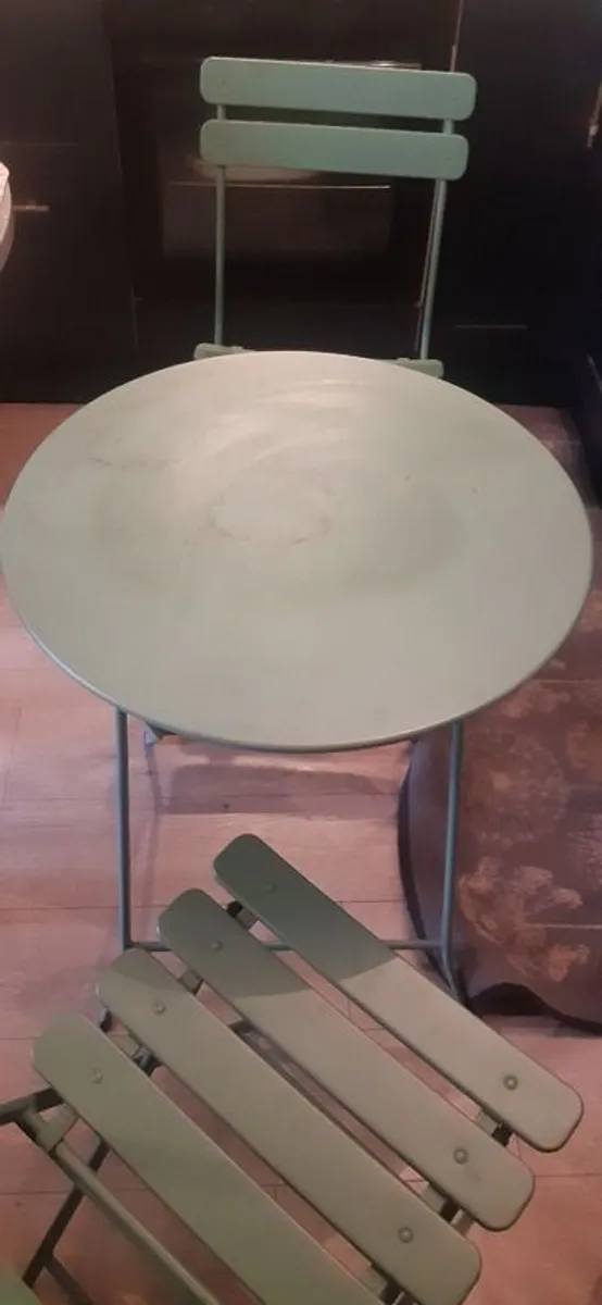 Garden Set Bistro set Table plus 2 chairs - Image 3