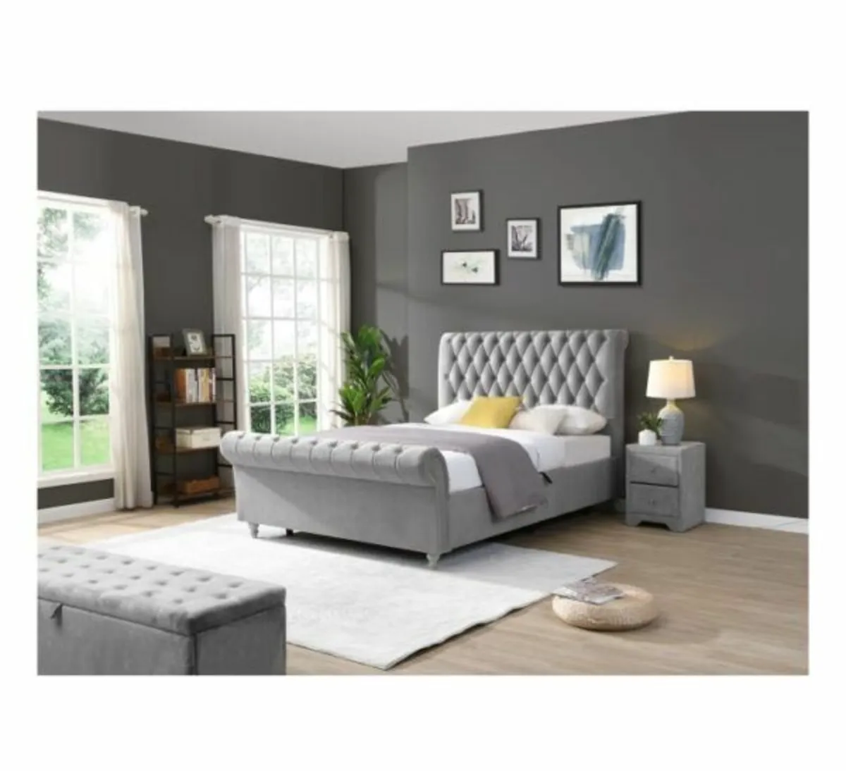 The Kilkenny Silver Side Gas-Lift Bed free deliver - Image 1