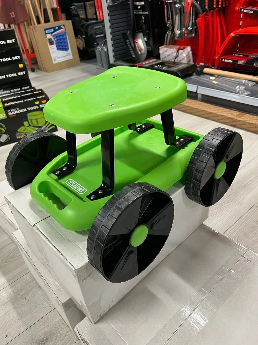 Draper Roller Garden Cart & Seat - Image 2