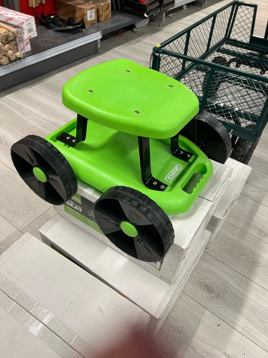 Draper Roller Garden Cart & Seat - Image 3