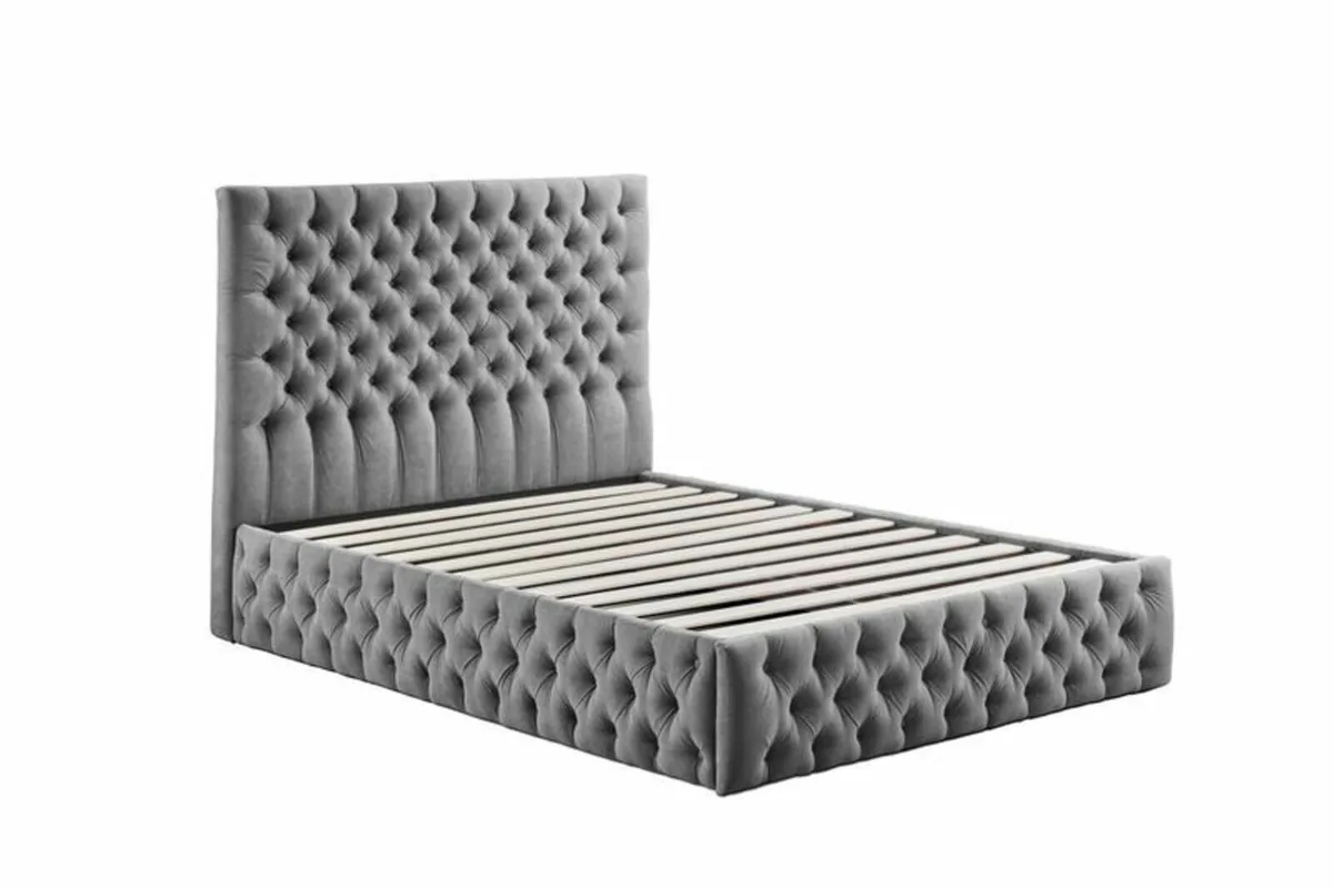 Rosa Grey Fabric / 2 Sizes no deposit required - Image 3