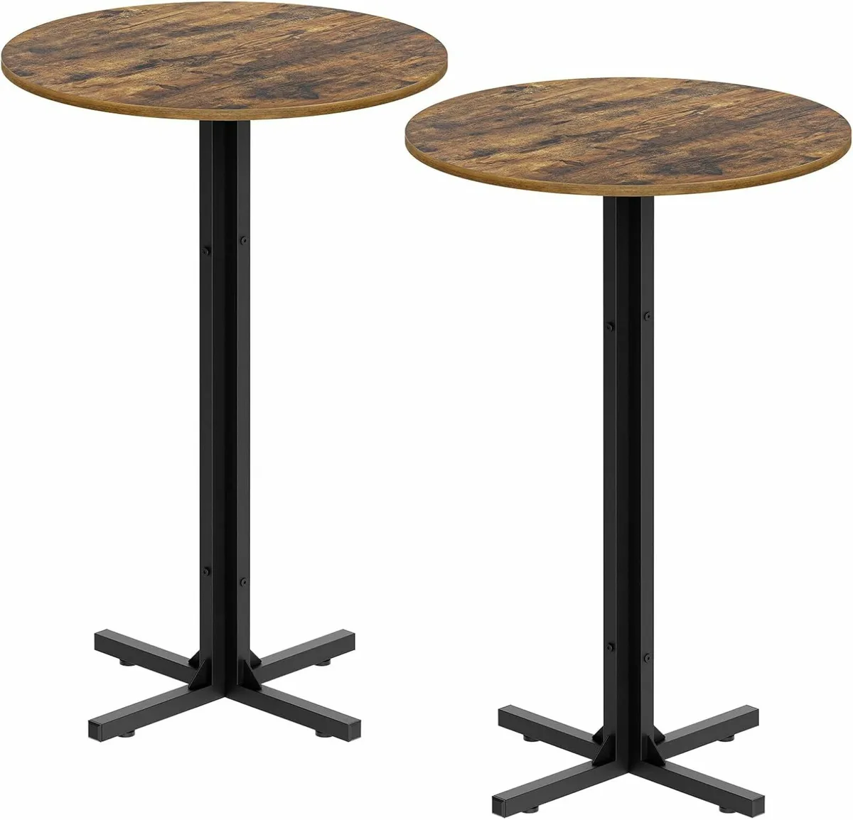 Bar Tables, Set of 2, Dining Pub, Bistro, Cafe - Image 4