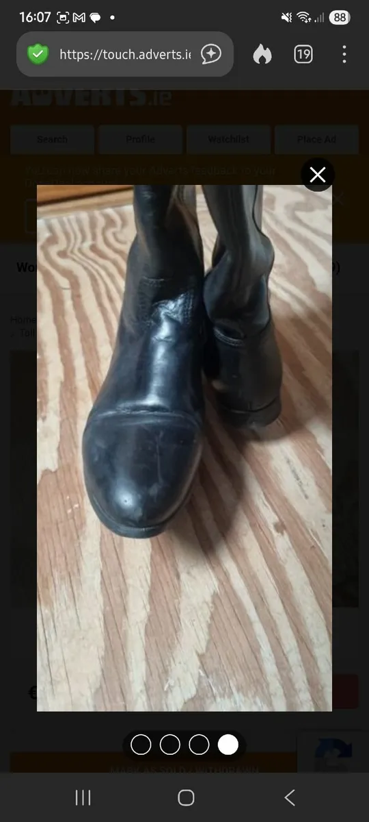 ECCO LEATHER BOOTS SIZE 6 (39) - Image 2