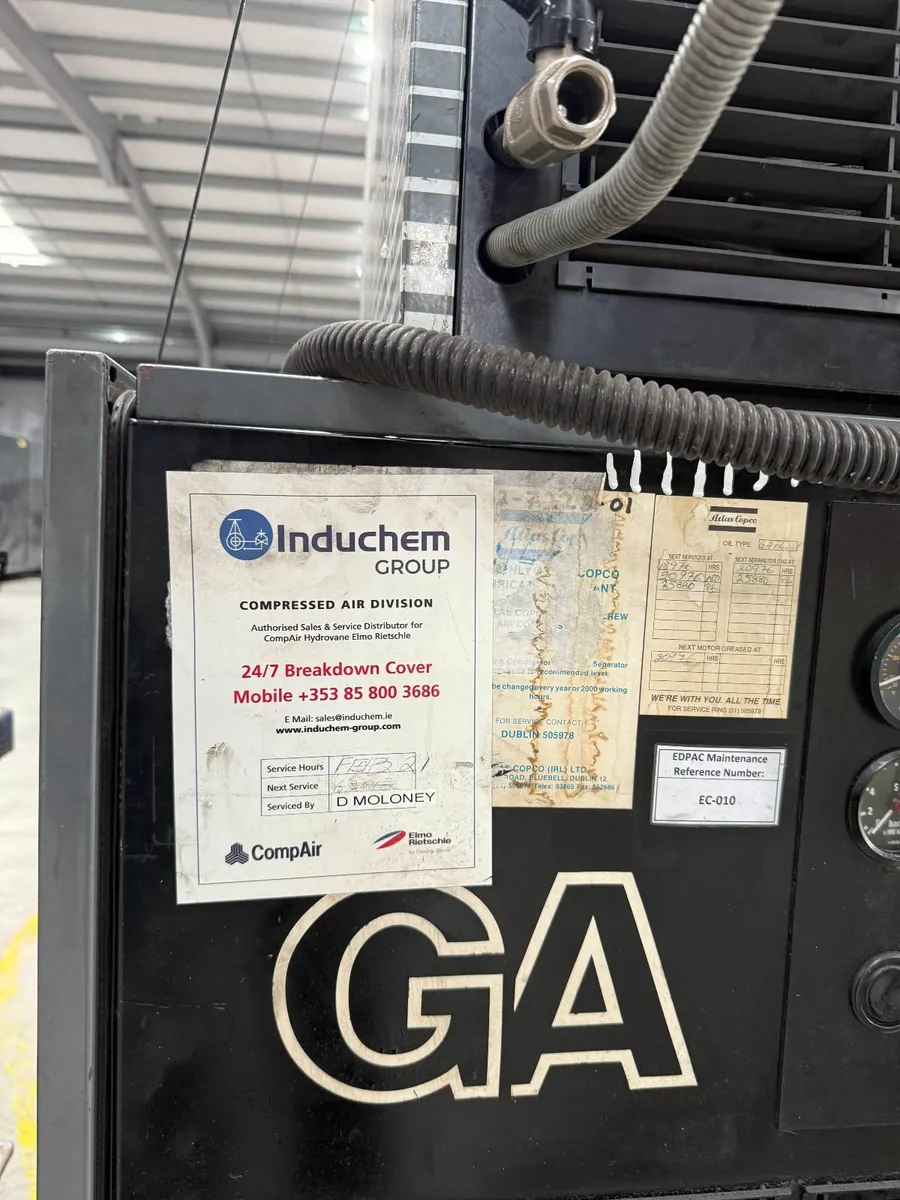 Atlas Copco Air Compressor & Refrigerant Air Dryer - Image 2
