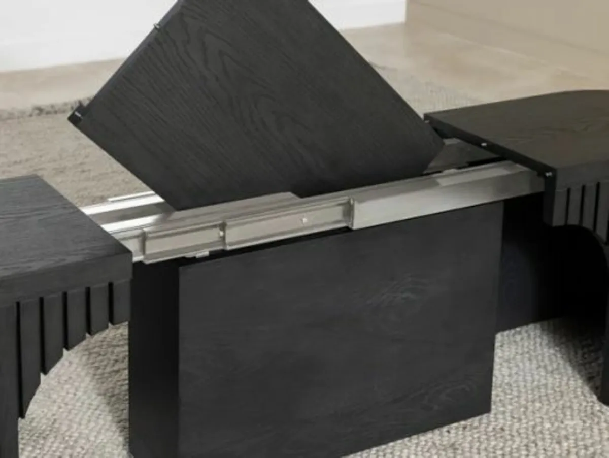 Round Dining Set Smoked Hickory free delivery - Image 3