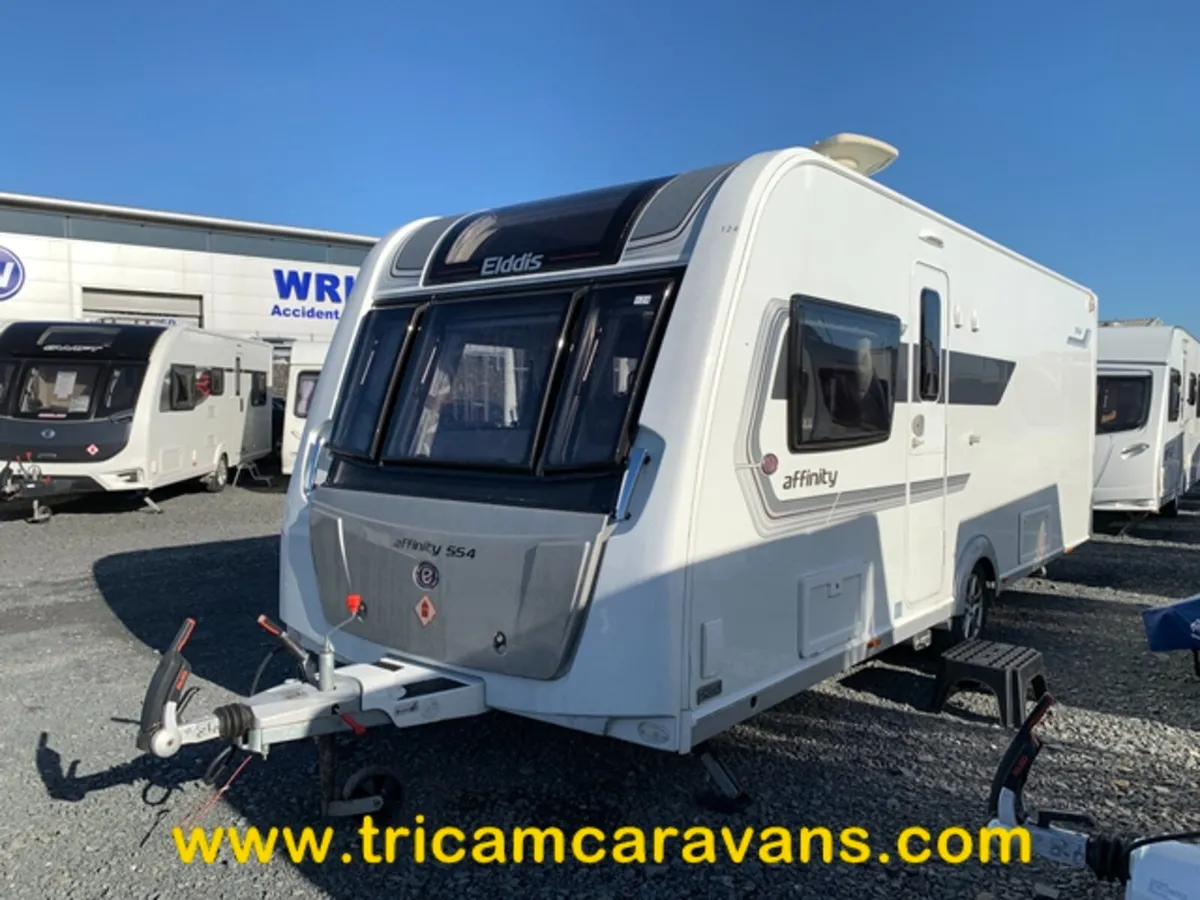 2017 Elddis Affinity 554/4 Transverse Island Bed - Image 1