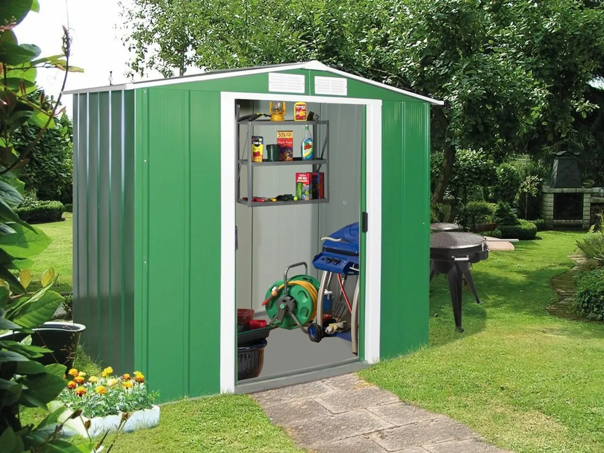 6×4 ECO Steel Shed+FREE Floor Kit 🚚 Free Delivery - Image 3