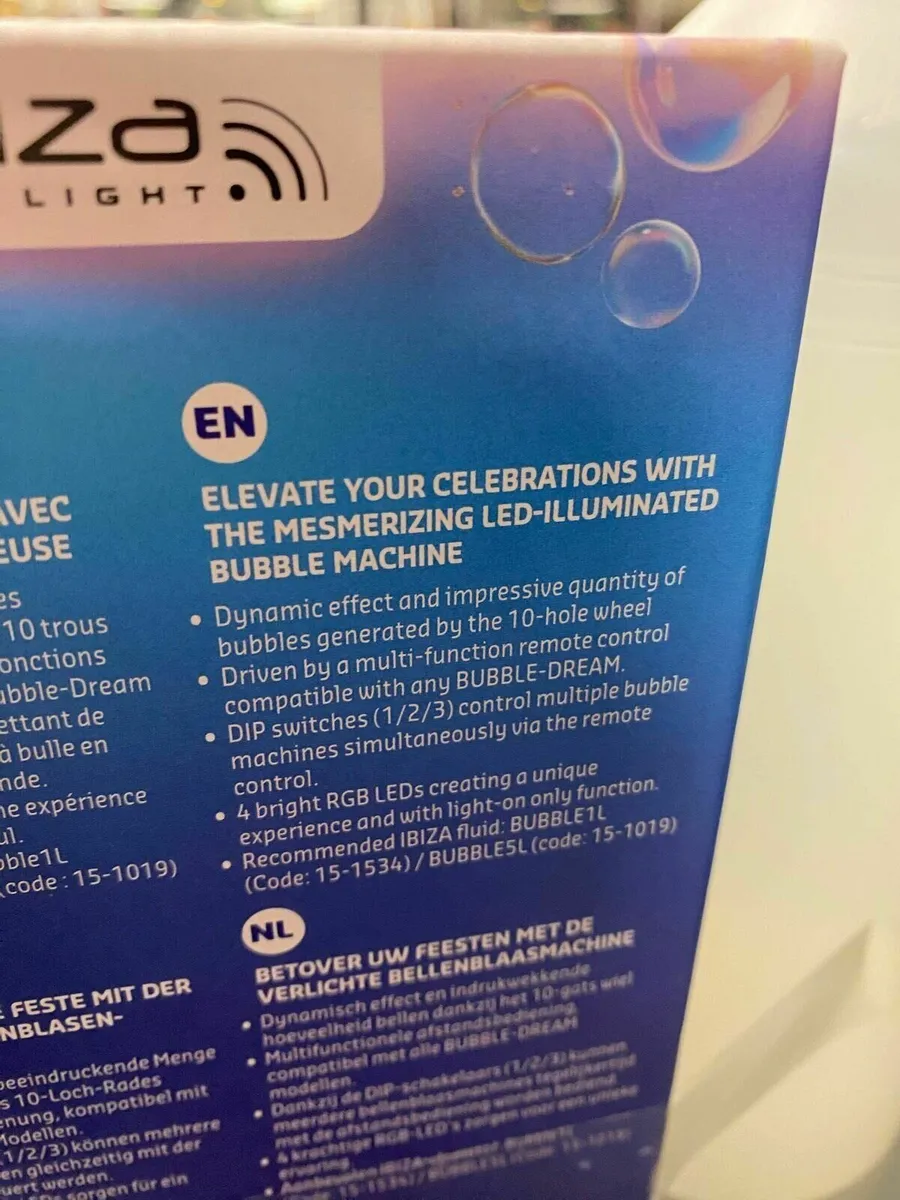 Ibiza Bubble Dream Bubble Machine NEW - Image 3