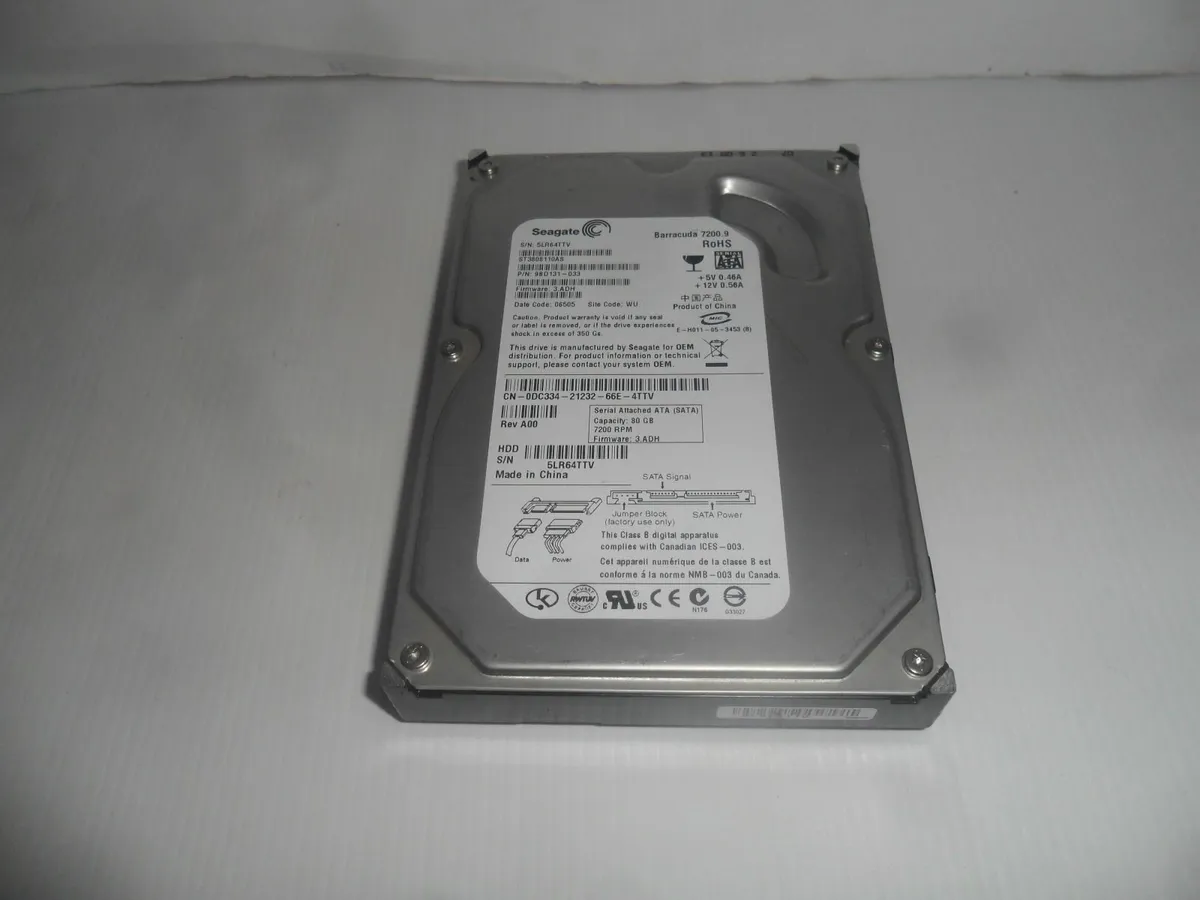 Seagate hdd 80gb, sata - Image 1