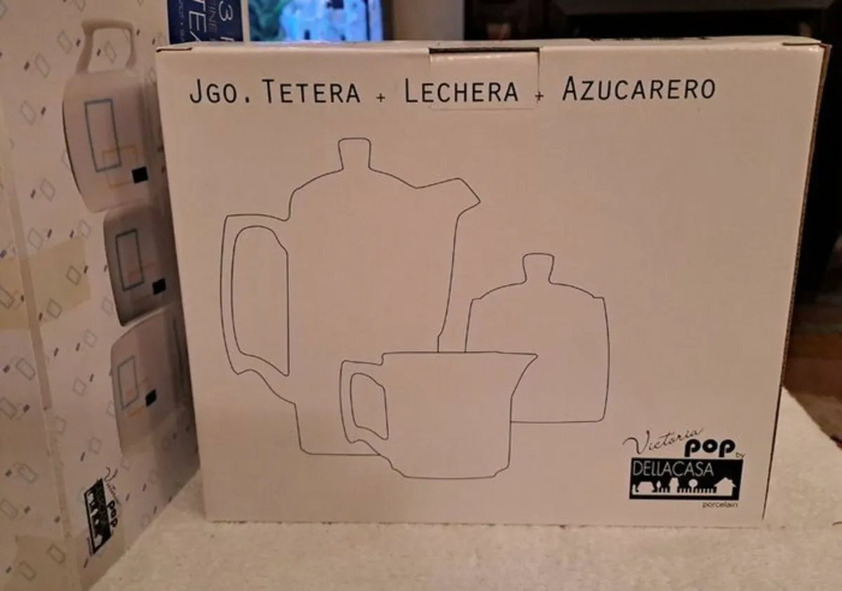 3 piece Porcelain tea set - Image 3