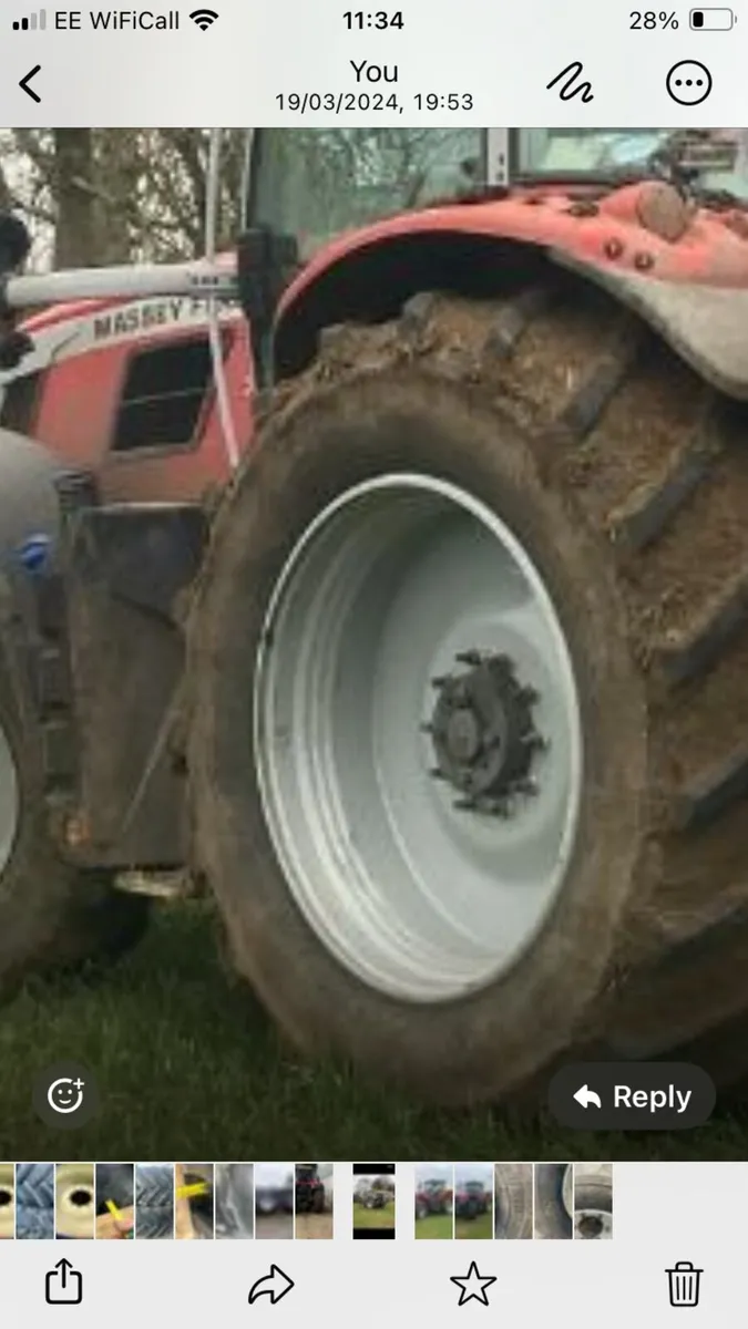 Michelin 900/50/42 tyres and rims - Image 1