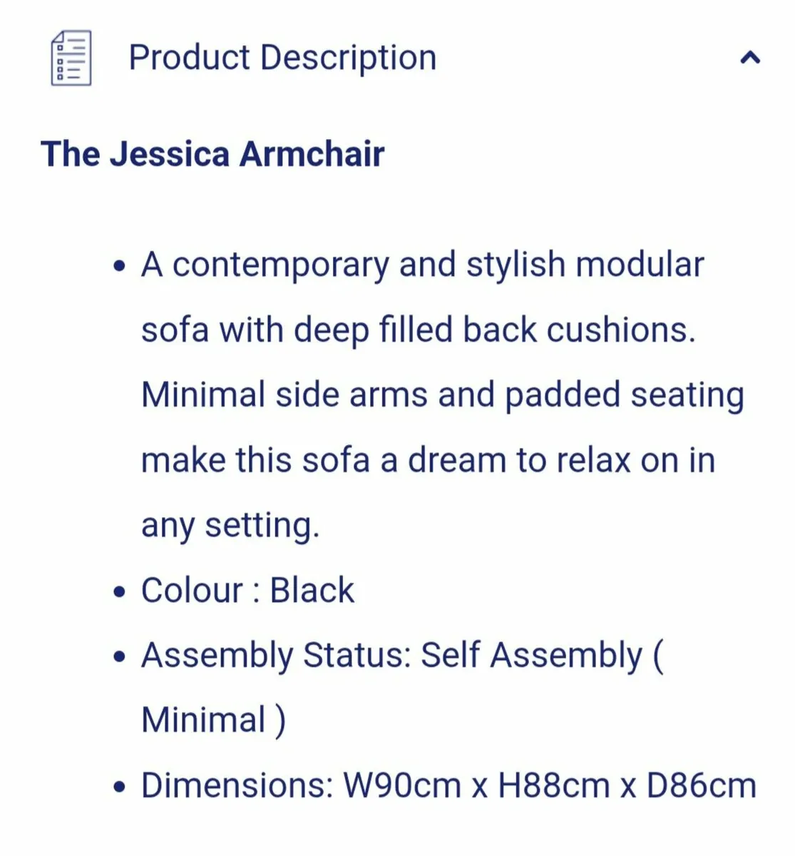 Sofa single Armchair Jessica Style - Image 4