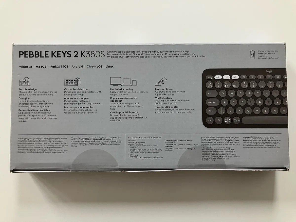 LOGITECH PEBBLE KEYS 2 K380S KEYBOARD, BRAND NEW!! - Image 4