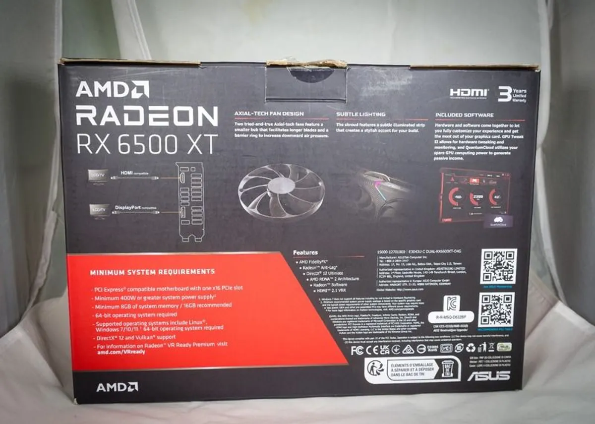 Used Asus Radeon Rx 6500 Xt Oc Great Condition - Image 2