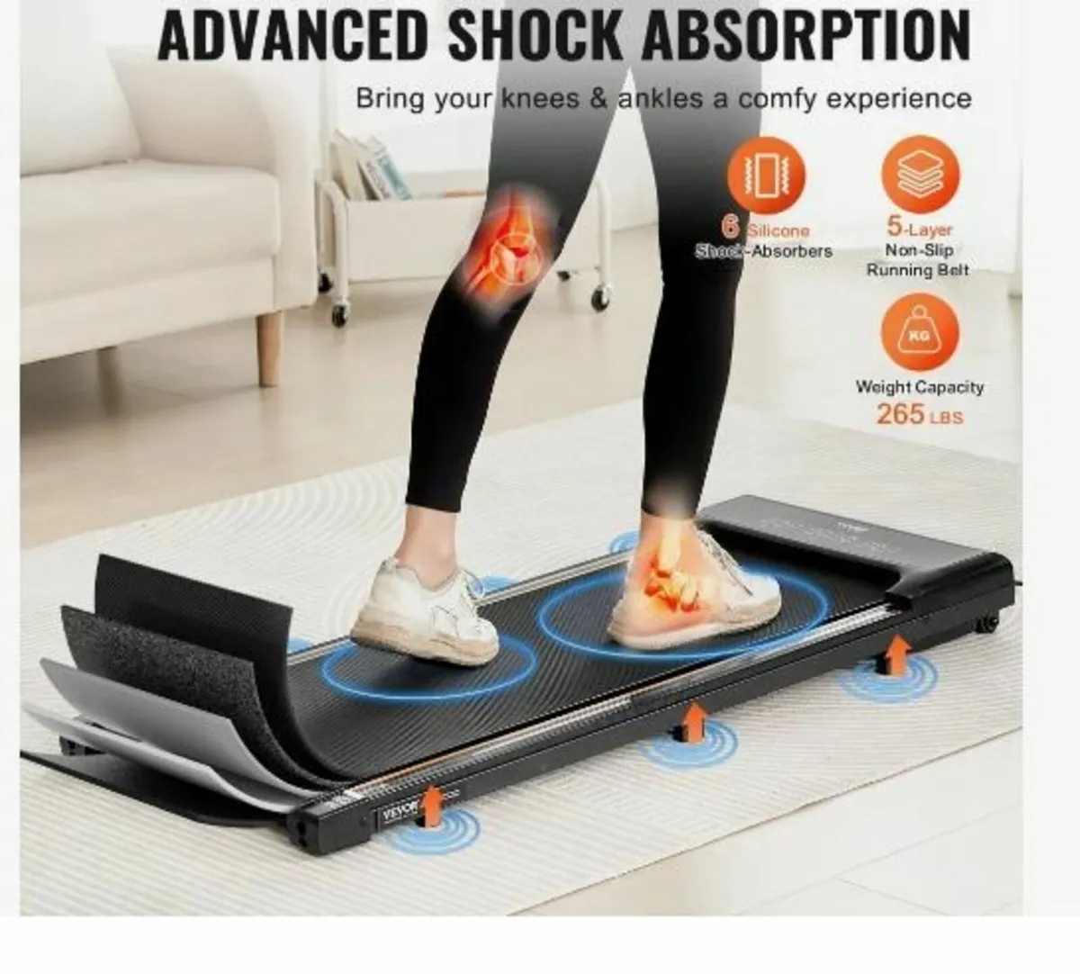 Walking Pad, Under Desk Treadmill for Home Office - Image 3
