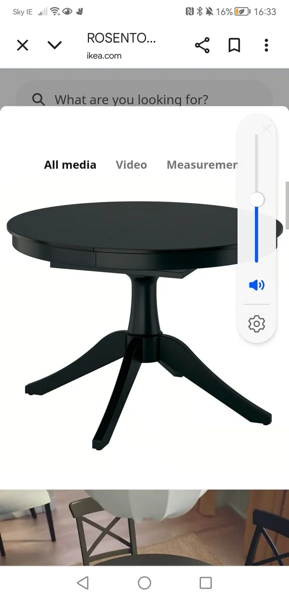 Brand new still boxed ikea dining table black - Image 2