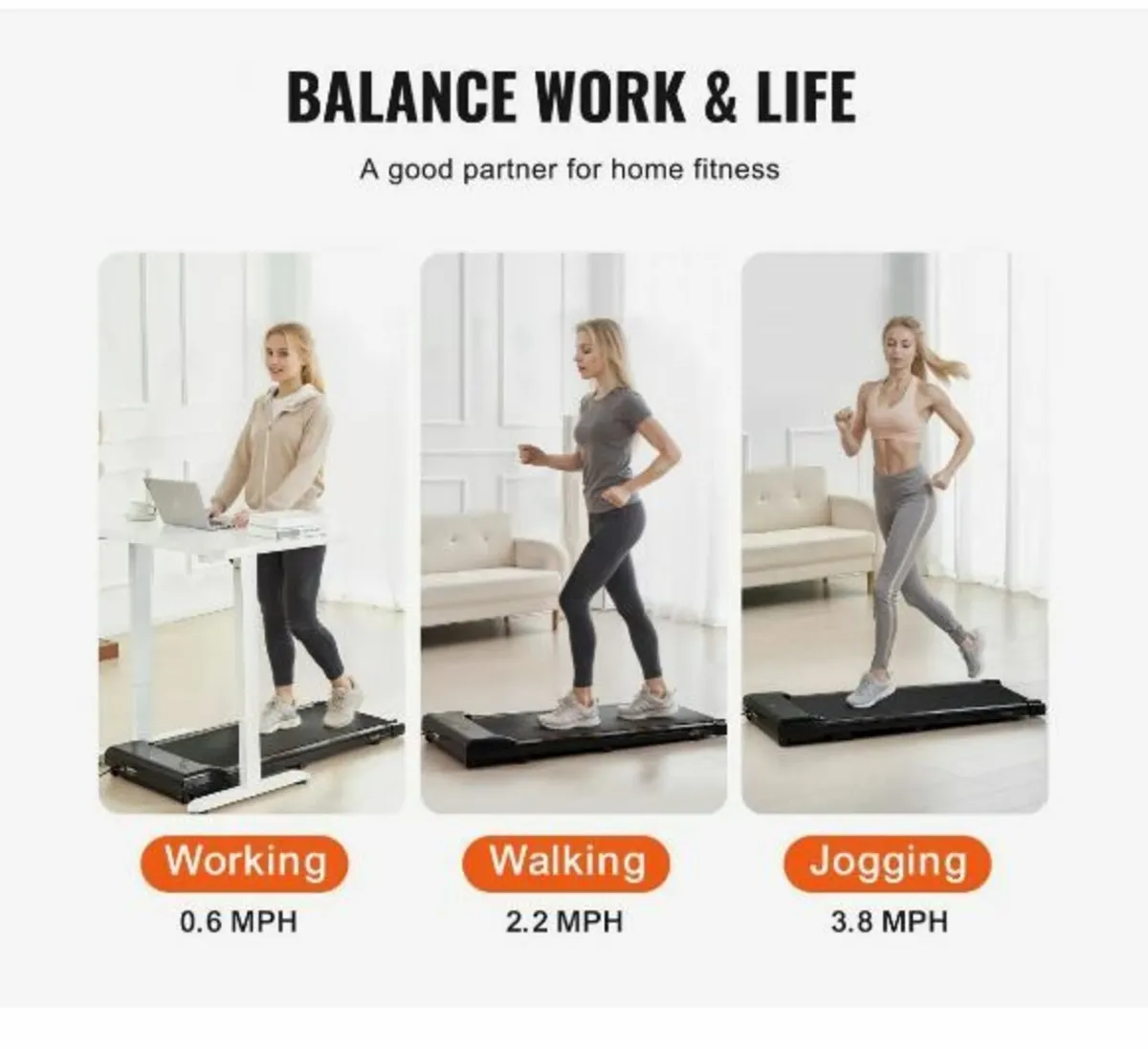 Walking Pad, Under Desk Treadmill for Home Office - Image 4