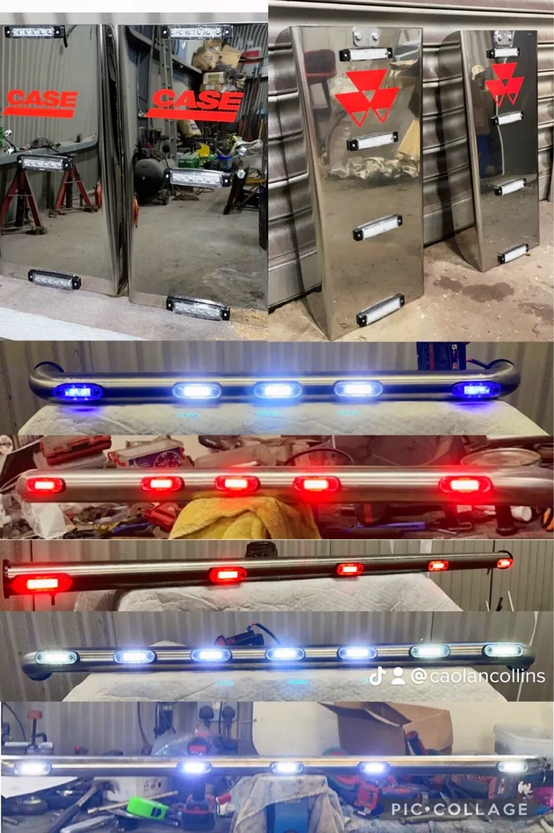 Stainless steel mirror guards and light bars - Image 1