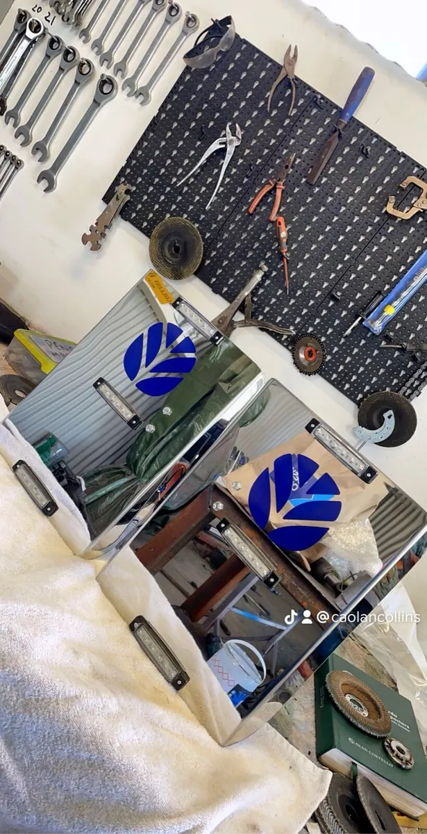 Stainless steel mirror guards and light bars - Image 4