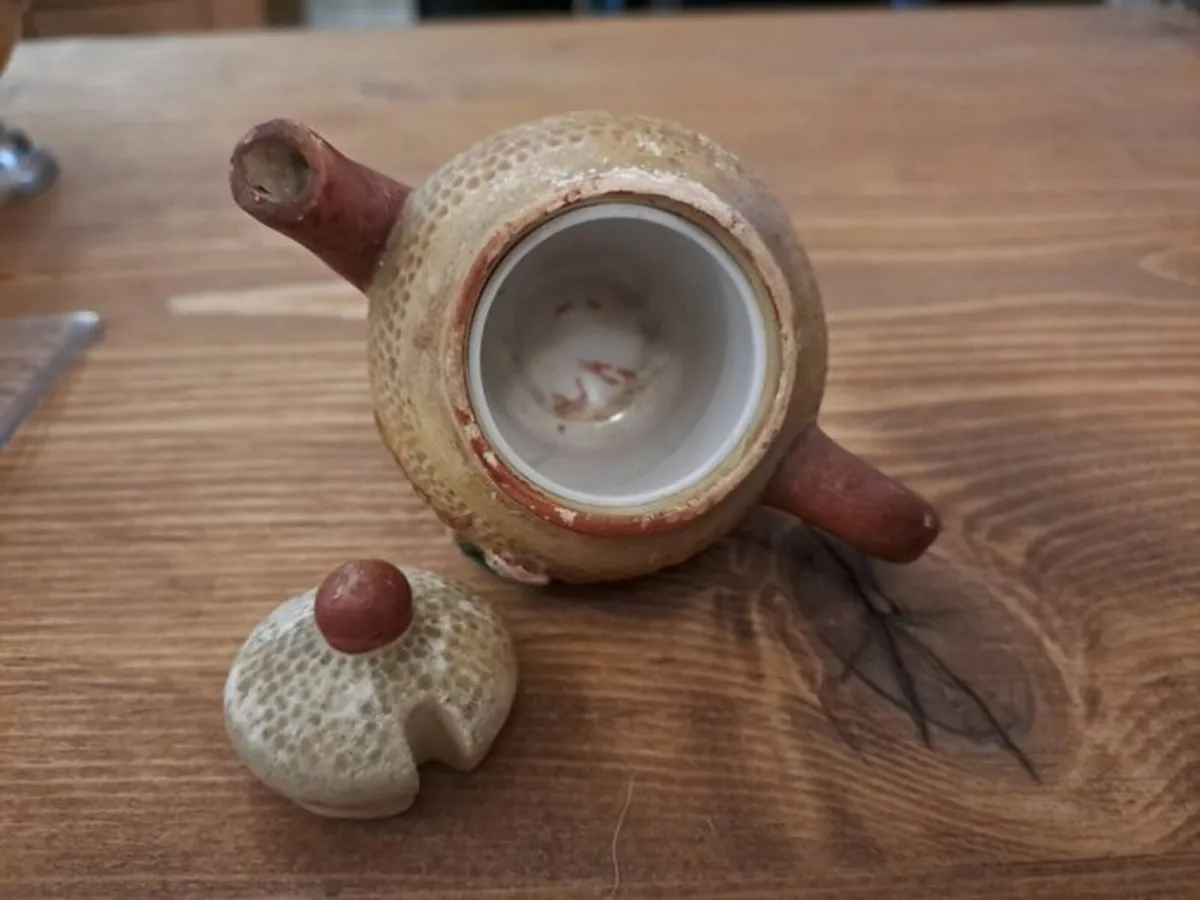 Vintage miniature teapot mustard pot - Image 3