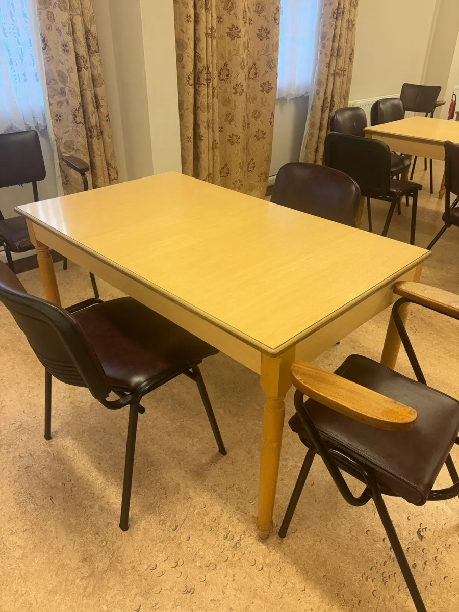 Tables and chairs