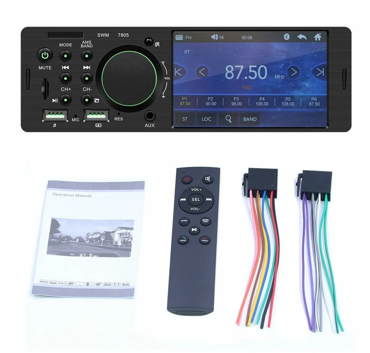 1 DIN 4.3" reversing monitor for 4x4 Van Camper - Image 4
