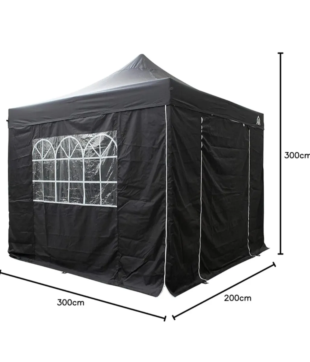 All Seasons Gazebo 3mx3m Waterproof Pop Up with Pr - Image 4