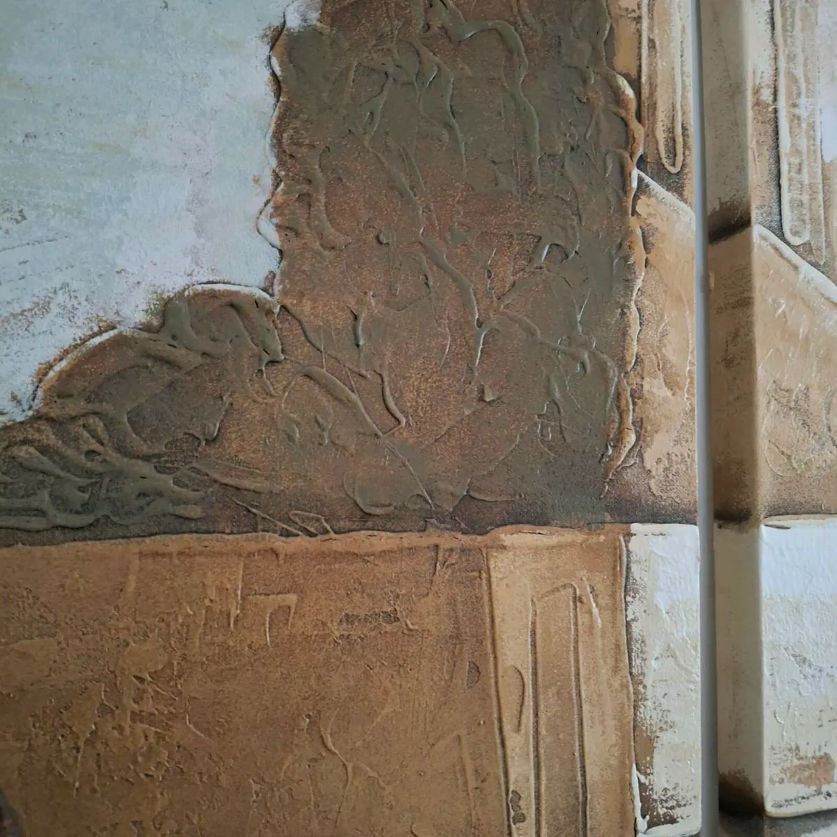 Large Triptych Oil on Canvas - Image 3