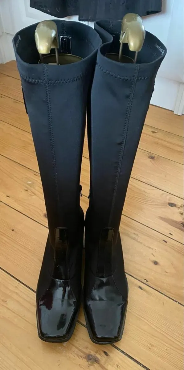Kate Appleby Long Tall Boots, Size 40, Black - Image 3