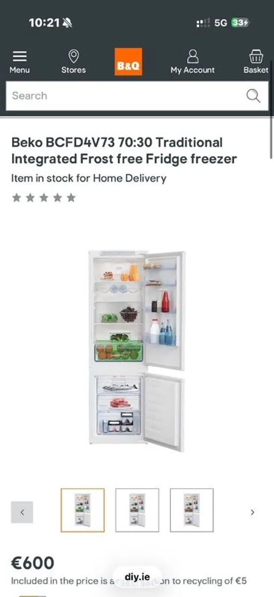 Kitchen Dishwasher, washer/dryer, fridge/freezer - Image 1