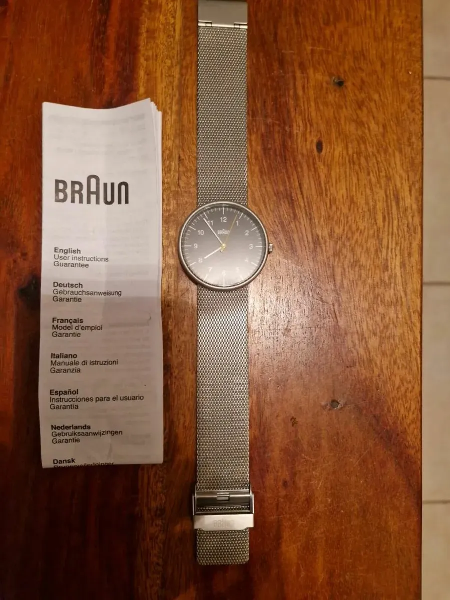 NEW Braun StainlessSteel Gents Watch BN0021BKSLMHG - Image 1