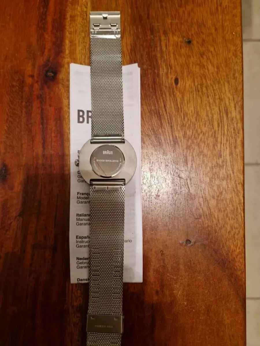NEW Braun StainlessSteel Gents Watch BN0021BKSLMHG - Image 3