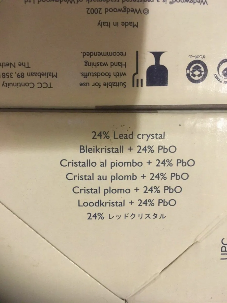 NEW Set of Wedgewood 24% Lead Crystal Wine Glasses - Image 2