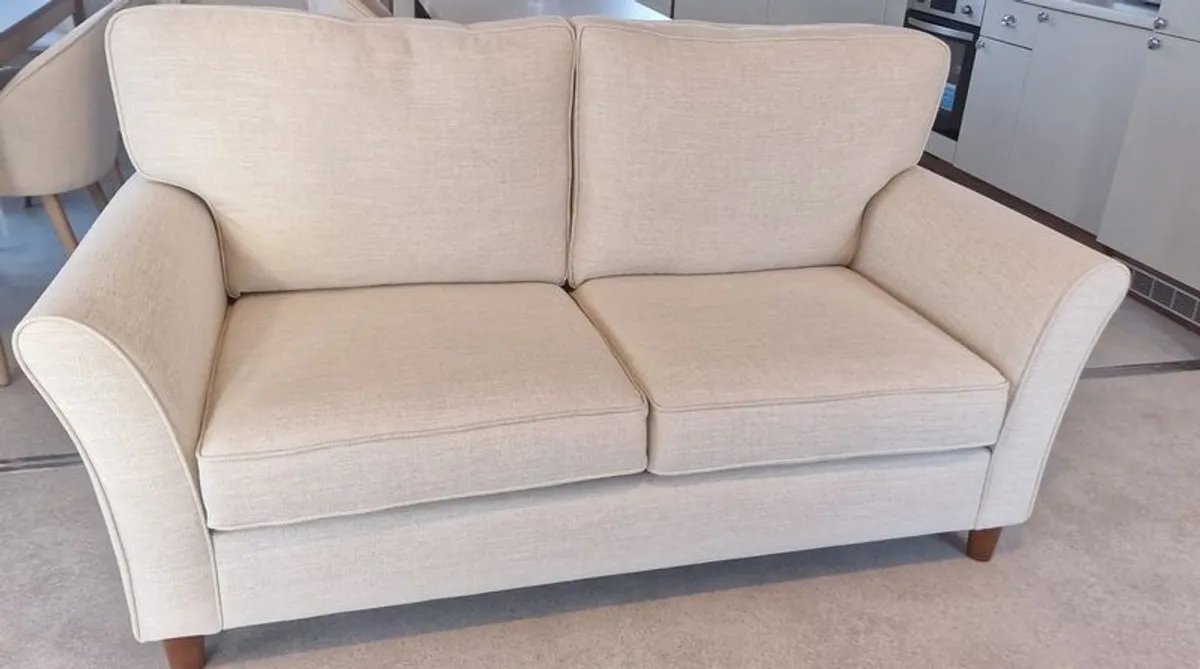 cream sofas suite - Image 2