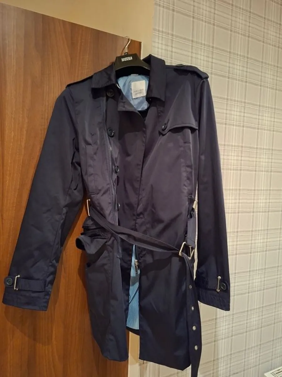 Trench Coat, River Island, Navy, size L, Mens - Image 4