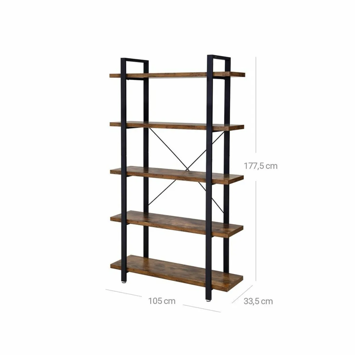 New 5-Layer Industrial Stable Bookcase -FREE P&P - Image 3
