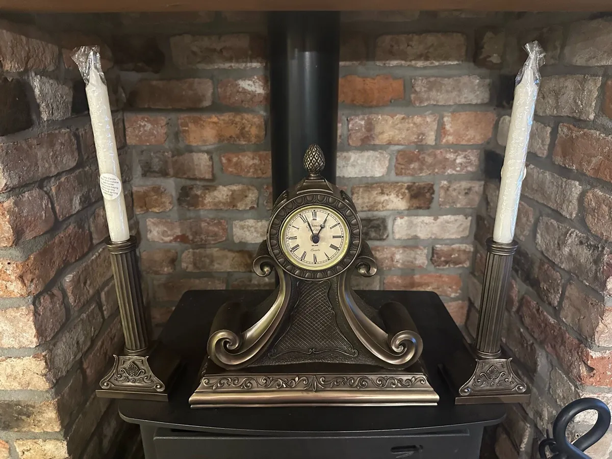 Genesis Clock and candle stick holder - Image 4